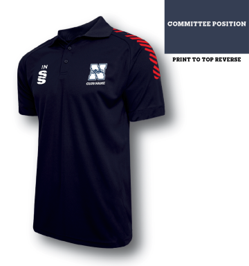 Dual Solid Colour Polo : Navy