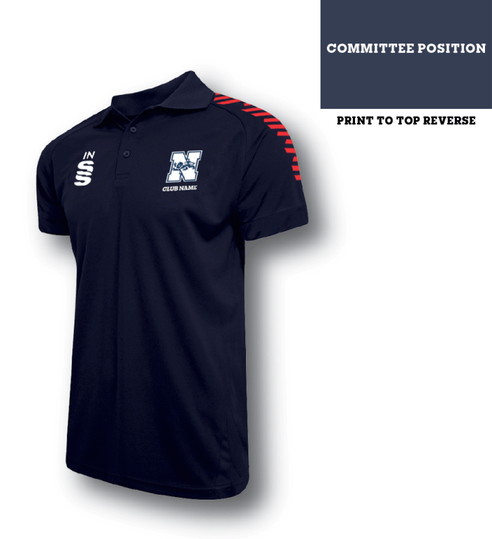 Women's Dual Solid Colour Polo : Navy