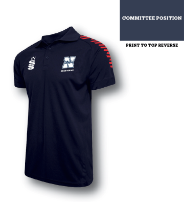 Women's Dual Solid Colour Polo : Navy