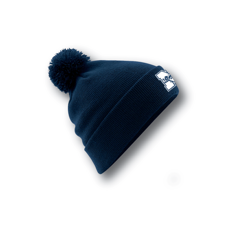 Original Pom Pom Beanie : Navy