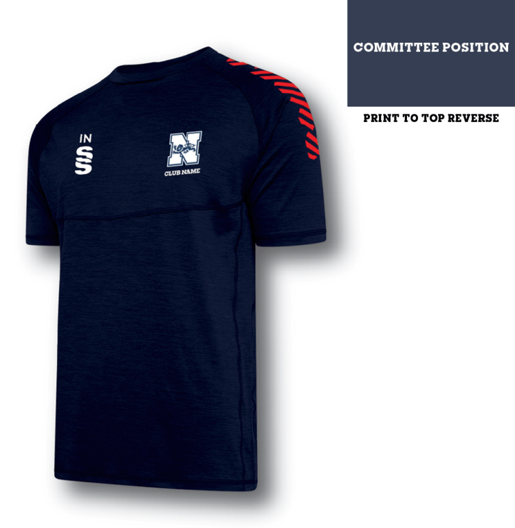 Women's Dual Gym T-shirt : Navy Melange
